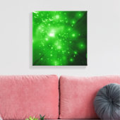 Lime Green Galaxy Burst Leinwanddruck (Insitu (Wohnzimmer))