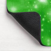 Lime Green Galaxy Burst Mousepad (Ecke)