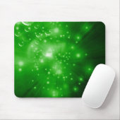 Lime Green Galaxy Burst Mousepad (Mit Mouse)