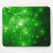 Lime Green Galaxy Burst Mousepad (Vorne)