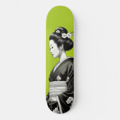 Lime Green Geisha Skateboard (Vorderseite)
