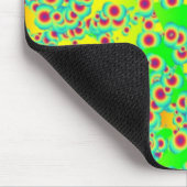 Lime Green Gepunktet Mousepad (Ecke)