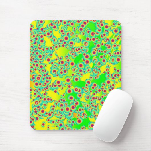 Lime Green Gepunktet Mousepad (Mit Mouse)