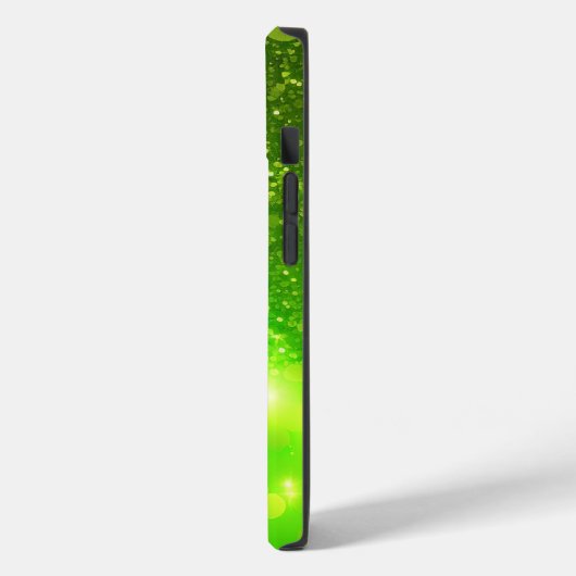 Lime Green Glitzer iPhone/iPad Mate Tough Case (Rückseite / Links)