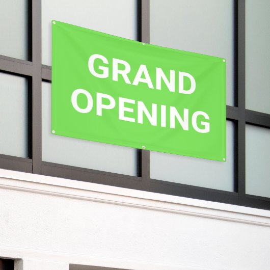 Lime Green Grand Opening-Banner Banner (Äußeres Gebäude)