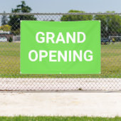 Lime Green Grand Opening-Banner Banner (InSitu)