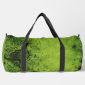 Lime Green Grunge with Black Accents Duffle Bag (Vorderseite)