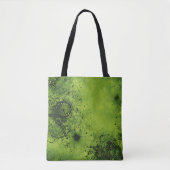 Lime Green Grunge with Black Accents Tasche (Vorderseite)
