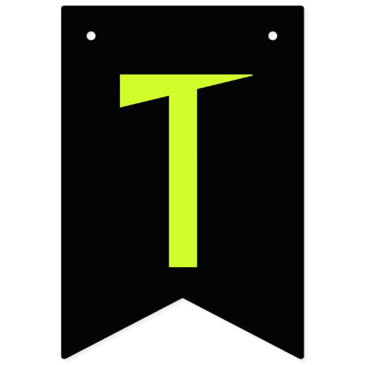 Lime green Happy Halloween Wimpelkette (Zweite Fahne)