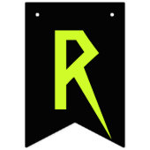 Lime green Happy Halloween Wimpelkette (Dritte Fahne)