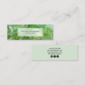 Lime Green Healing Arts Crystal Boho Mini Visitenkarte (Vorne/Hinten)