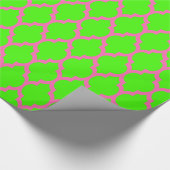 Lime Green Hot Pink Marokkanisch #4 Geschenkpapier (Ecke)