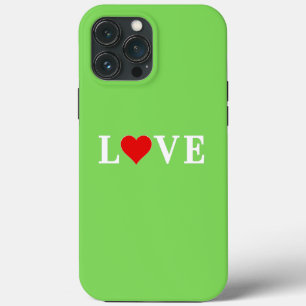 Lime Green LIEBE Modern Case-Mate iPhone Hülle
