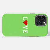 Lime Green LIEBE Modern iPhone Hülle (Rückseite (Horizontal))