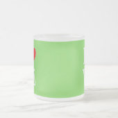 Lime Green LIEBE Modern stilvoll Mattglastasse (Mittel)