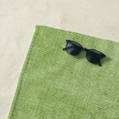Lime Green Linen Minimalistisch Strandtuch (Beispiel)