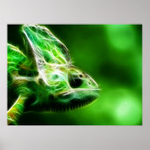 Lime Green Lizard Poster (Vorne)