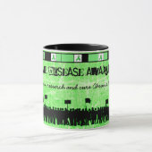 Lime Green Lyme Disease Awareness Coffee Tasse (Zentrum)