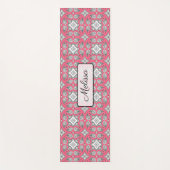 Lime Green Mandala Personalisiert Yoga Mat Yogamatte (Vorderseite)