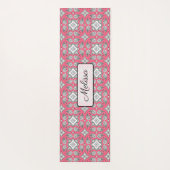 Lime Green Mandala Personalisiert Yoga Mat Yogamatte (Rückseite)