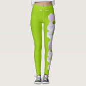 Lime Green Massachusetts Staat Mayflower Leggings (Vorderseite)