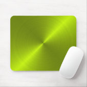 Lime Green Metallic Looking Mousepad (Mit Mouse)