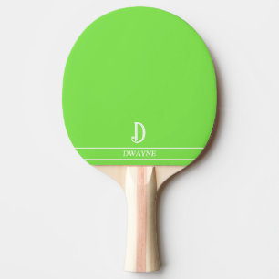 Lime Green Mit Monogramm Ping Pong Paddle Tischtennis Schläger