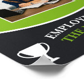 Lime Green Mitarbeiter des Month Picture Poster (Ecke)
