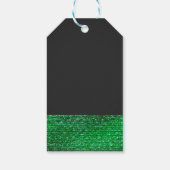 Lime Green Modern Glam Sequins Elegante Chic Gefal Geschenkanhänger (Rückseite)