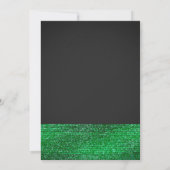 Lime Green Modern Glam Sequins Party Einladungen (Rückseite)