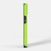 Lime Green Modern Monogram iPhone Hülle (Rechte Seite)