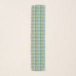 Lime Green, Navy und Türkis Blue Kariert Schal<br><div class="desc">Dieser Karo-Stil kariert hat ein gepflegtes Ambiente mit handgezeichneten Schnittstreifen aus türkisgrünem,  türkisblauem und marineblau Set vor weißem Hintergrund. Fügen Sie Ihrem Outfit mit diesem stilvollen Schal Farbe hinzu.</div>