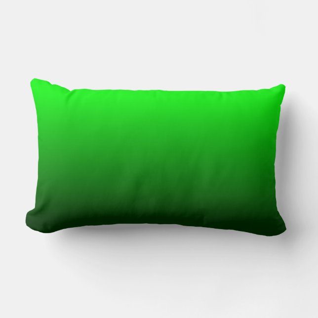 Lime Green Ombre Lendenkissen (Vorderseite)