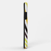 Lime Green orange und schwarz Streifen Case-Mate iPhone Hülle (Hinten/Rechts)