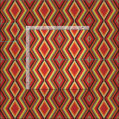 Lime Green Orange Yellow Black Ethnic Look Stoff (Kachel)