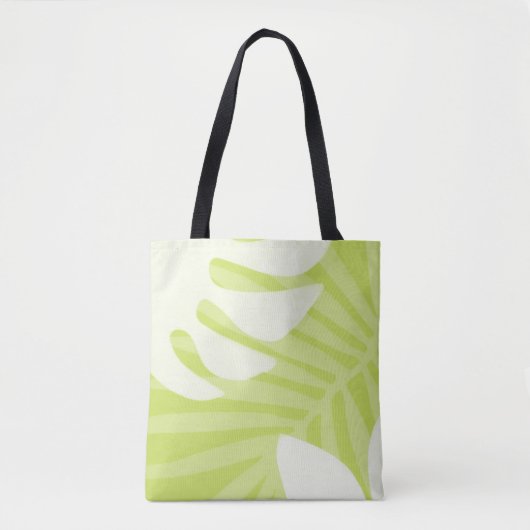 Lime Green Palm Verlasst Tasche (Vorderseite)