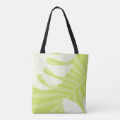 Lime Green Palm Verlasst Tasche (Rückseite)