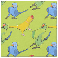Lime Green Parrot Lingful Indian Ringneck Pattern