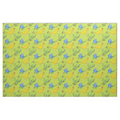 Lime Green Parrot Lingful Indian Ringneck Pattern Stoff (Fat Quarter (45,7 x 55,9 cm))