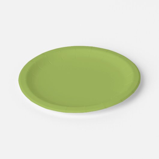 Lime Green Party Pappteller (Schrägansicht)