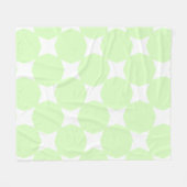 Lime Green Pastel & White Star Design Fleecedecke (Vorderseite (Horizontal))