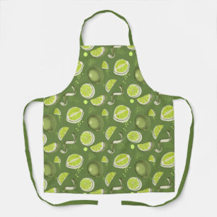 Lime Green Pattern Schürze