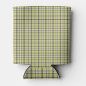 Lime Green Plaid Classic Pattern Retro Dosenkühler (Vorderseite)