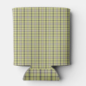 Lime Green Plaid Classic Pattern Retro Dosenkühler (Rückseite)