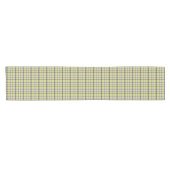Lime Green Plaid Classic Pattern Table Runner Kurzer Tischläufer (Horizontal)