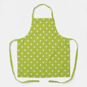 Lime Green Polka Dot Schürze (Vorderseite)