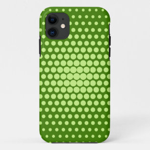 Lime Green Polka Dots iPhone 11 Hülle