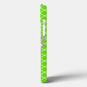 Lime Green Quarterfoil Latti Monogram IPAD Case (Rückseite / Links)
