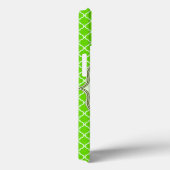 Lime Green Quarterfoil Latti Monogram IPAD Case (Rückseite / Rechts)