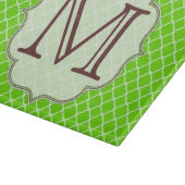 Lime Green Quarterfolie Latti Glas Cutting Board Schneidebrett (Ecke)